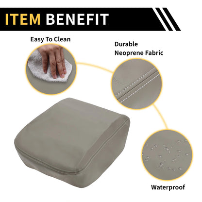 Center Console Cover for Dodge Ram 1500 Microfiber Leather Grey (2002-2008)
