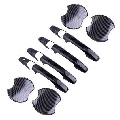 12pcs Carbon Fiber ABS Door Handle Bowl Covers for Honda Civic (2006-2011)