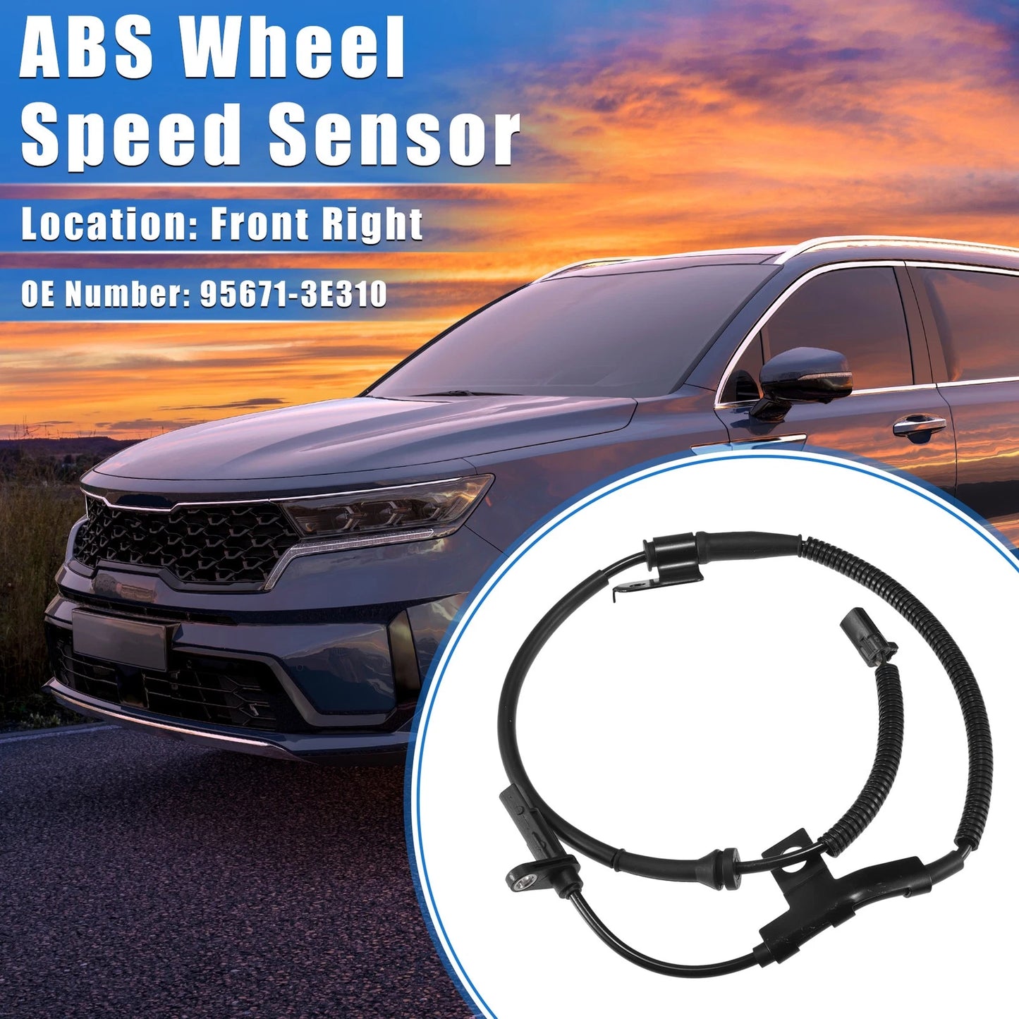 ABS Wheel Speed Sensor Front Right for Kia Sorento (2007-2009)