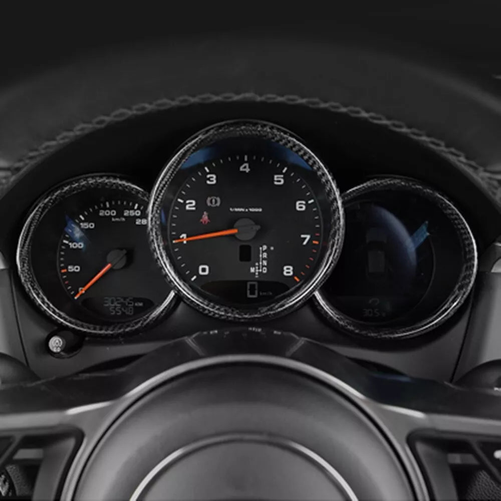 Carbon Fiber Instrument Panel Frame Cover for Porsche Macan (2015-2021)