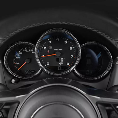 Carbon Fiber Instrument Panel Frame Cover for Porsche Macan (2015-2021)