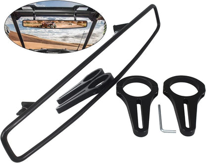 Wide Rear View Race Mirrors Convex Reverse Mirror for UTV (Fits 1.75in Clamp)