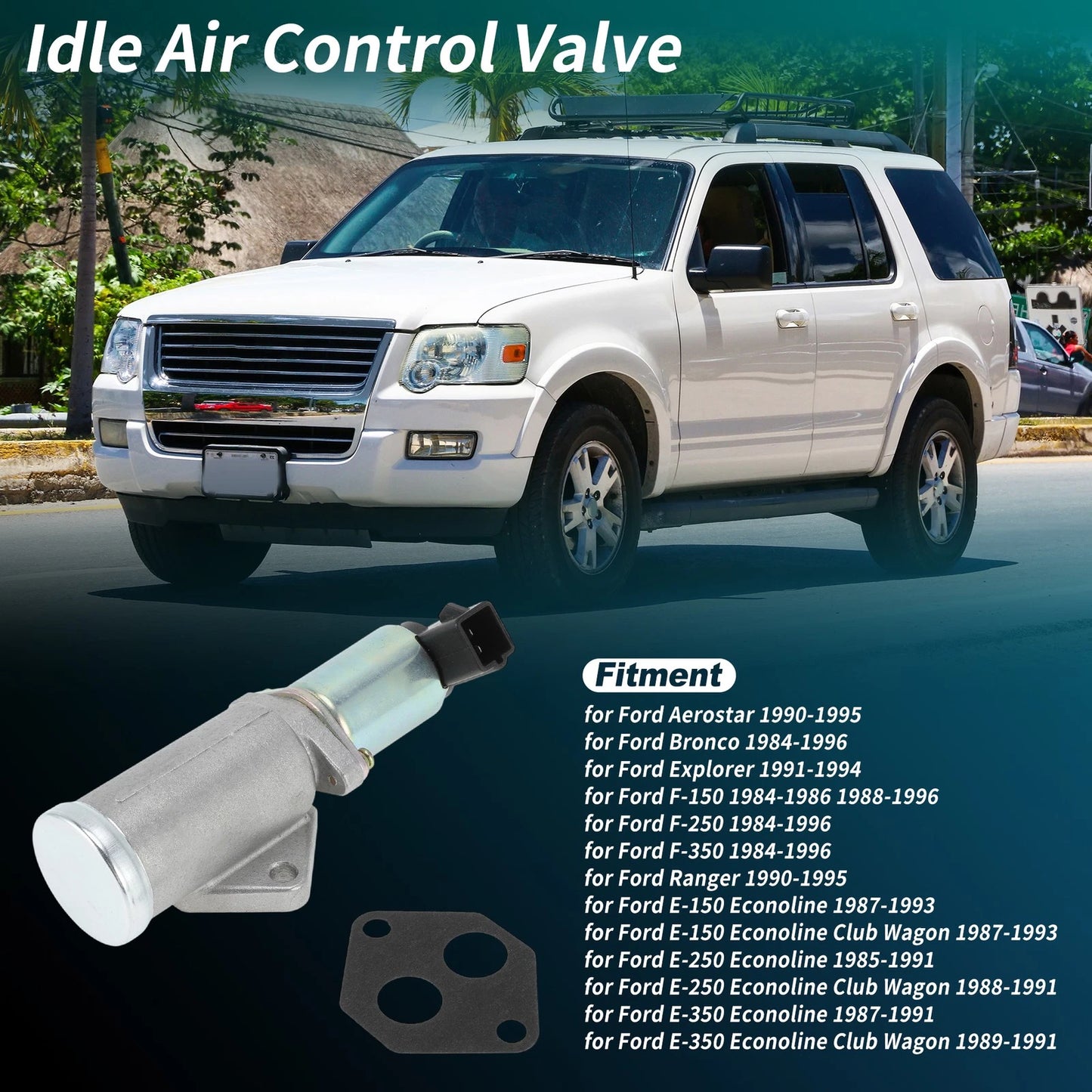 Idle Air Control Valve w/ Gasket for Ford Explorer (1991-1994)