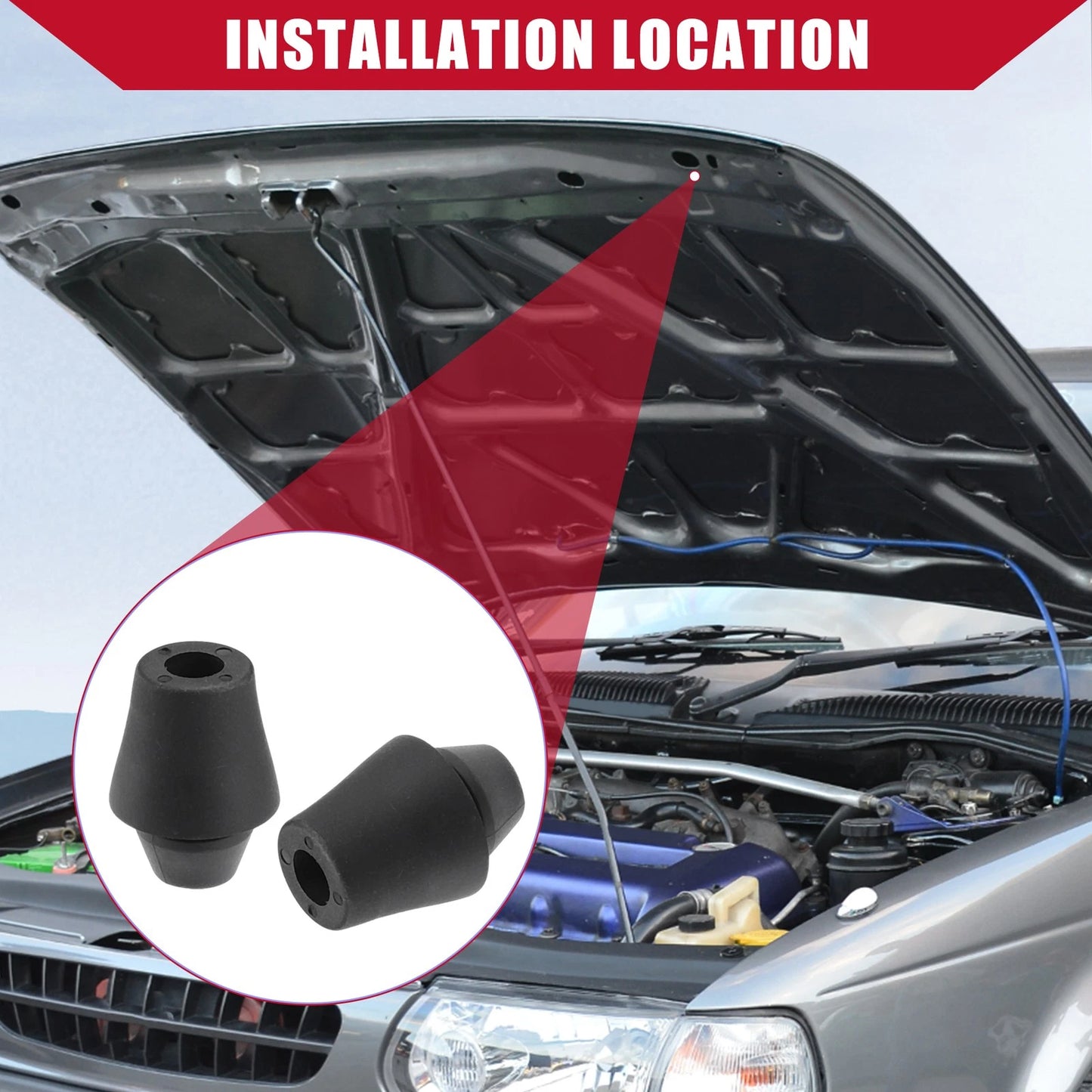 10 Pcs Hood Stop Buffer for Nissan Armada Frontier Maxima Rogue (2004-2023)