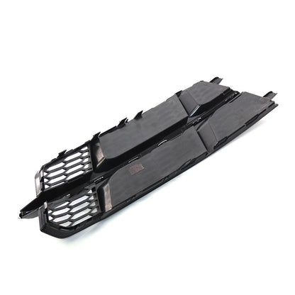 Black Chrome Front Bumper Lower Side Grille for Audi A6 (2014-2018)