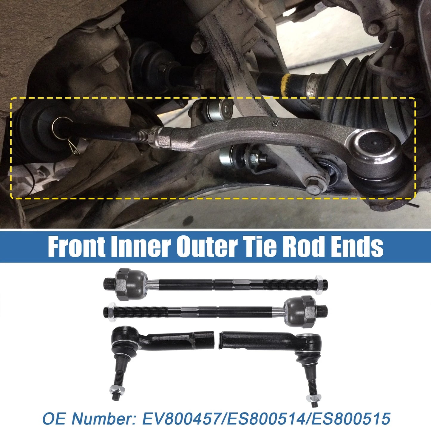 4pcs Tie Rod End Links for Lincoln Navigator (2003-2023)