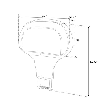Driver Backrest Pad for Harley Touring Electra Road Street Glide (2009-2023)