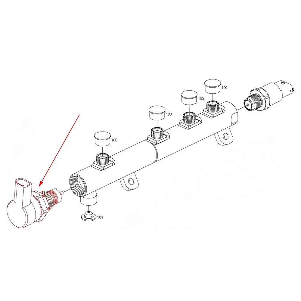 6.7L Diesel Fuel Rail Pressure Regulator Kit for 2011-2019 Ford