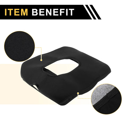 Center Console Lid Armrest Cover for Chevrolet Silverado 1500 (2019-2023) Black