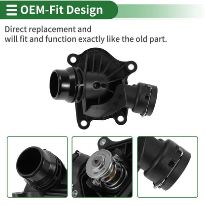 Engine Coolant Thermostat Housing for BMW 328i 128i Z4 X3 X5 335i (2007-2013)
