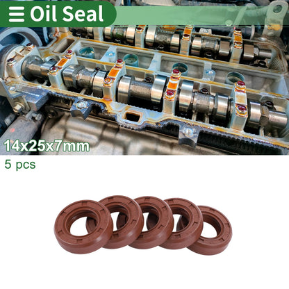 Oil Seal / 14x25x7mm / Seal Ring Rotary Shaft Seal Rubber for Make Model