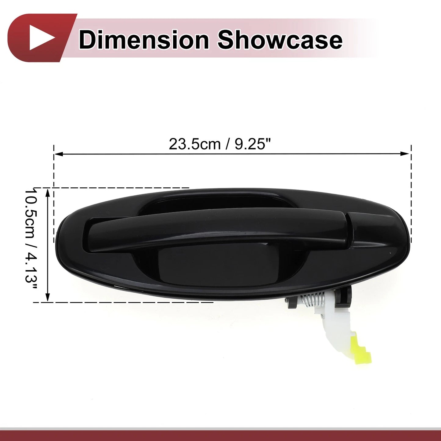 Exterior Door Handle for Hyundai Santa Fe Rear Right Black (2013-2018)