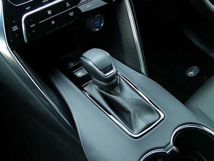 Interior Gear Shift Panel Cover for 2020-2024 Toyota Harrier Venza Black Frame