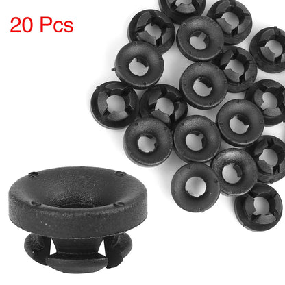 20 x Car Nylon Black Hood Prop Rod Grommet Clips for Honda Accord (2003-2007)