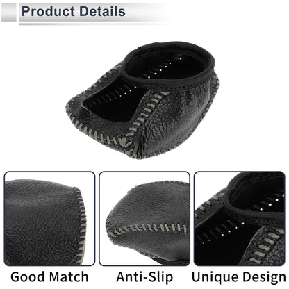 Car Gear Shift Knob Cover for Toyota RAV4 2019-2024 - Pebbled Black Gray