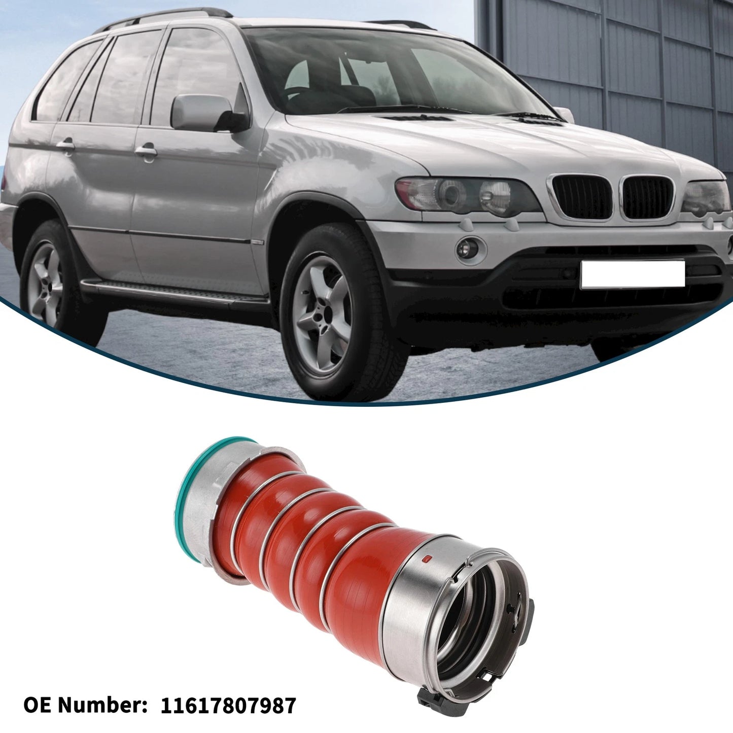 Radiator Hose Rubber Intake Pipe for BMW X5 E70 (2010-2013) 1 x