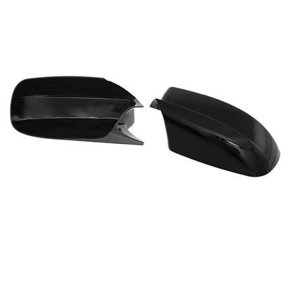 Black Horn Style Side Mirror Cover Shell Caps 2 x for Dodge Charger (2015-2022)