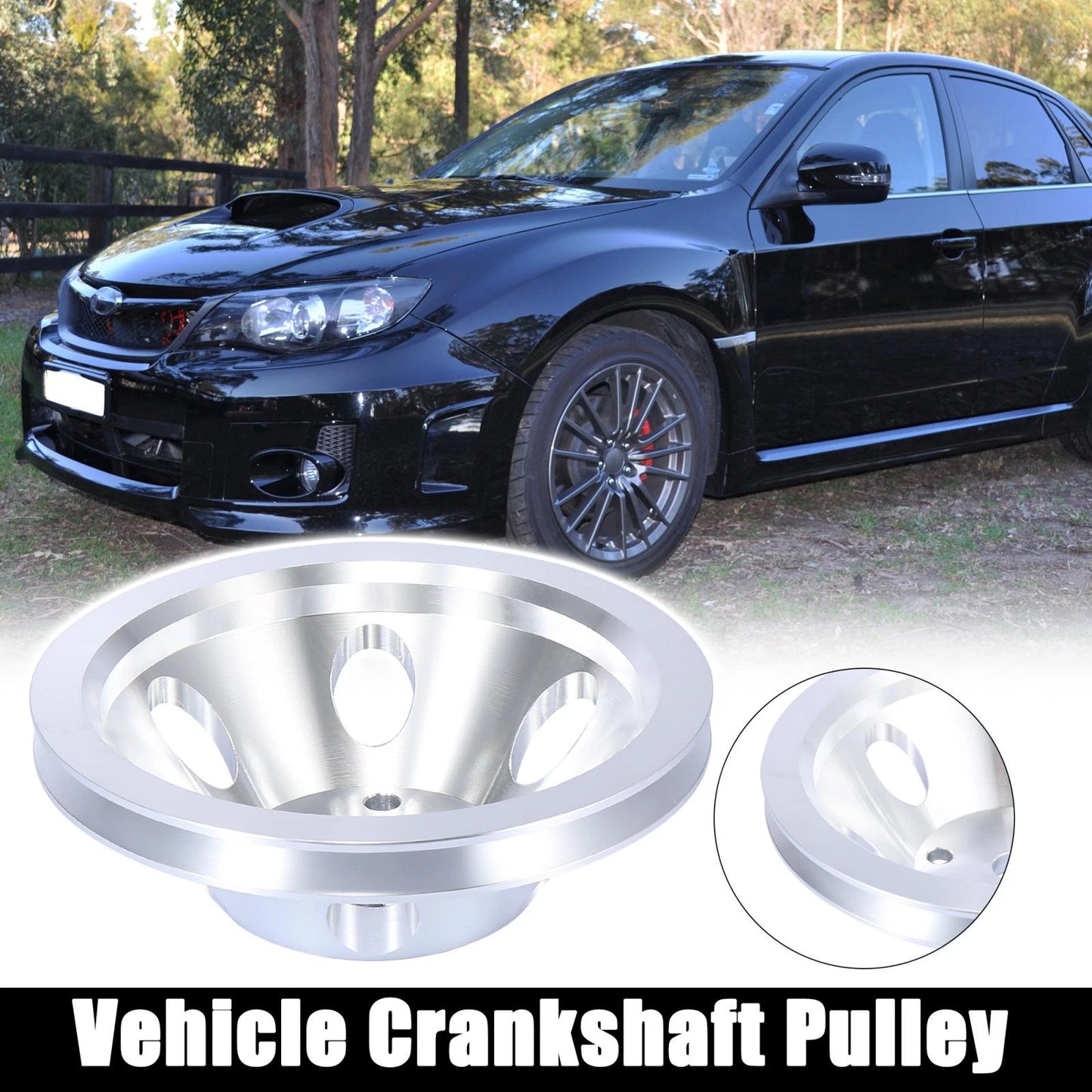 Long Water Pump Pulley 1-Groove 4-Hole for Chevy SBC 350