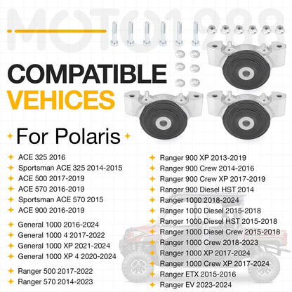Engine Mount Isolator 3x for Polaris RZR 1000 XP (2014–2024)