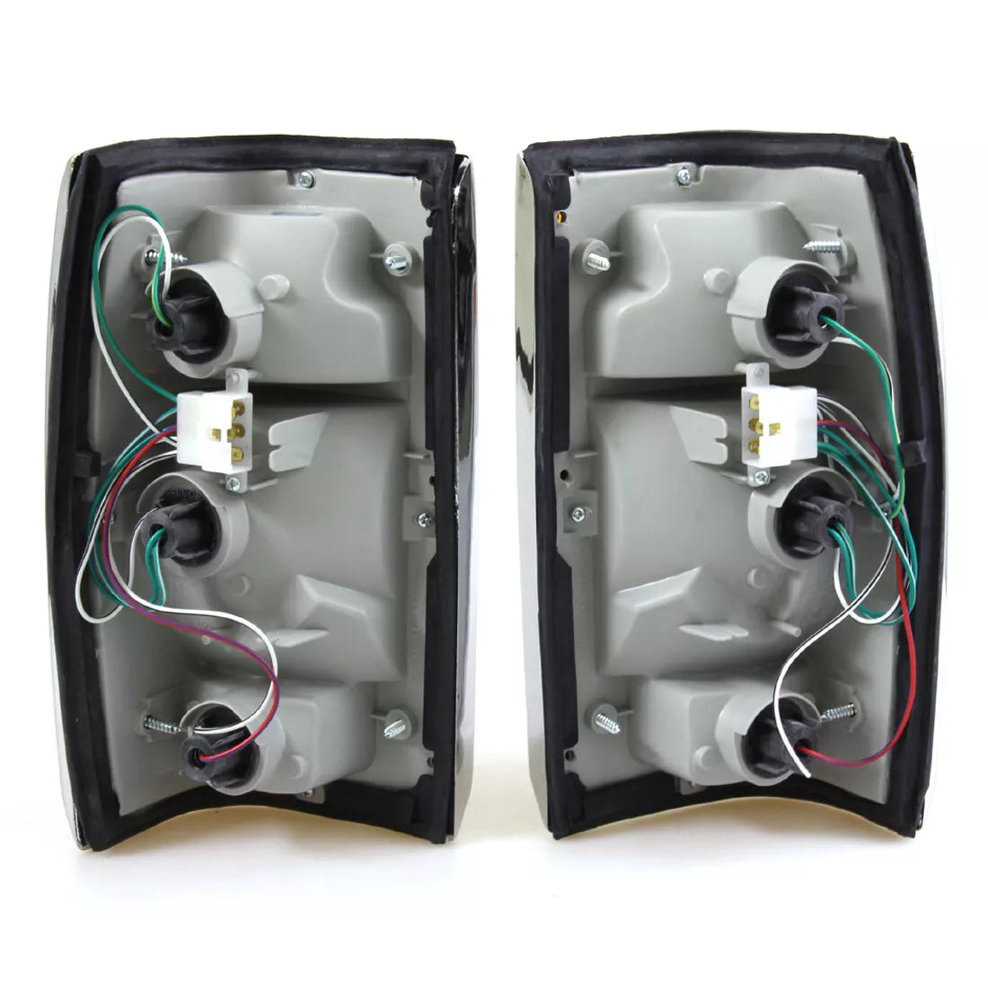 Tail Light Light  Set Chrome Edge for Mazda B2000 B2200 B2600 1985-1998