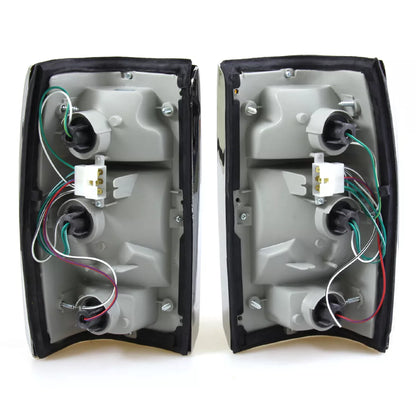 Tail Light Light  Set Chrome Edge for Mazda B2000 B2200 B2600 1985-1998