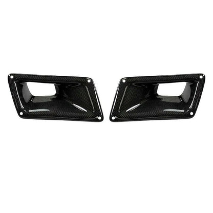 L+R Carbon Fiber Mirror Covers & Air Vent Duct Bezel for Nissan 350Z (2003-09)