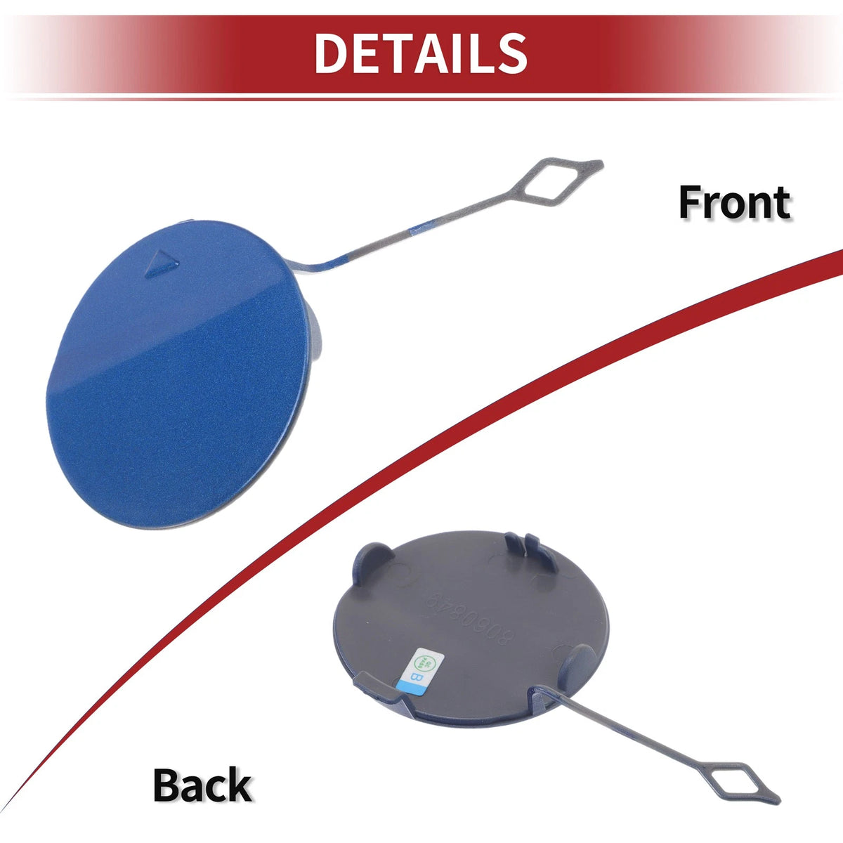 Rear Tow Hook Cover for BMW 428i (2014-2016) - Blue 1 x Cover