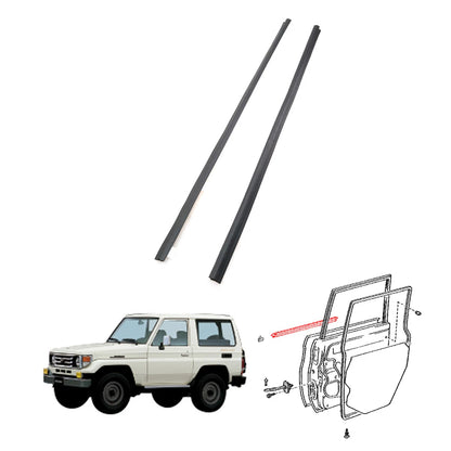 Rear Door Glass Weatherstrip for Toyota Land Cruiser FZJ76 GRJ79 VDJ76