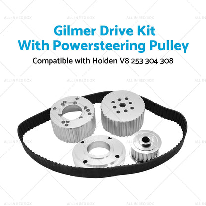 Gilmer Drive Kit for Holden 253 304 308 with Powersteering Pulley