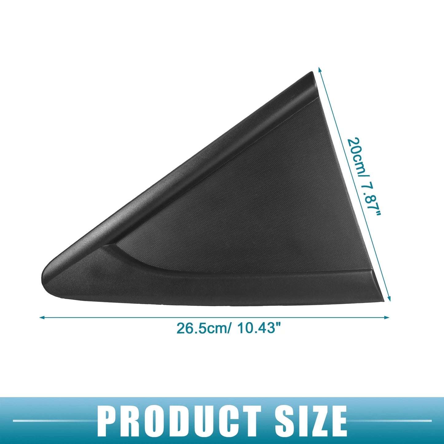 Left Rear Door Window Glass Triangle Trim Cover for Chevrolet Cruze