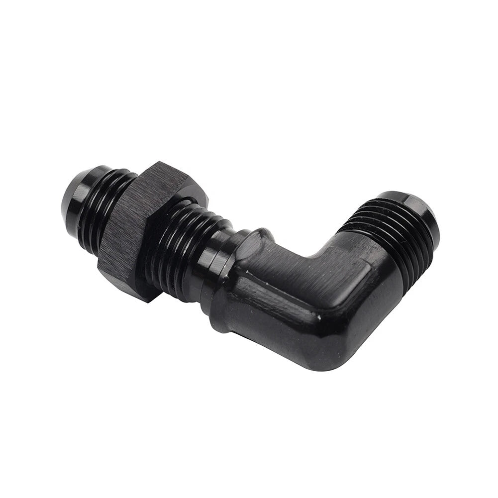 10AN Male to Male Flare 90�� Union Bulkhead Adapter Fitting for Car