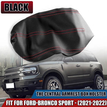 Leather Armrest Cover Console Cushion Pad for 2021-2023 Ford Bronco Sport