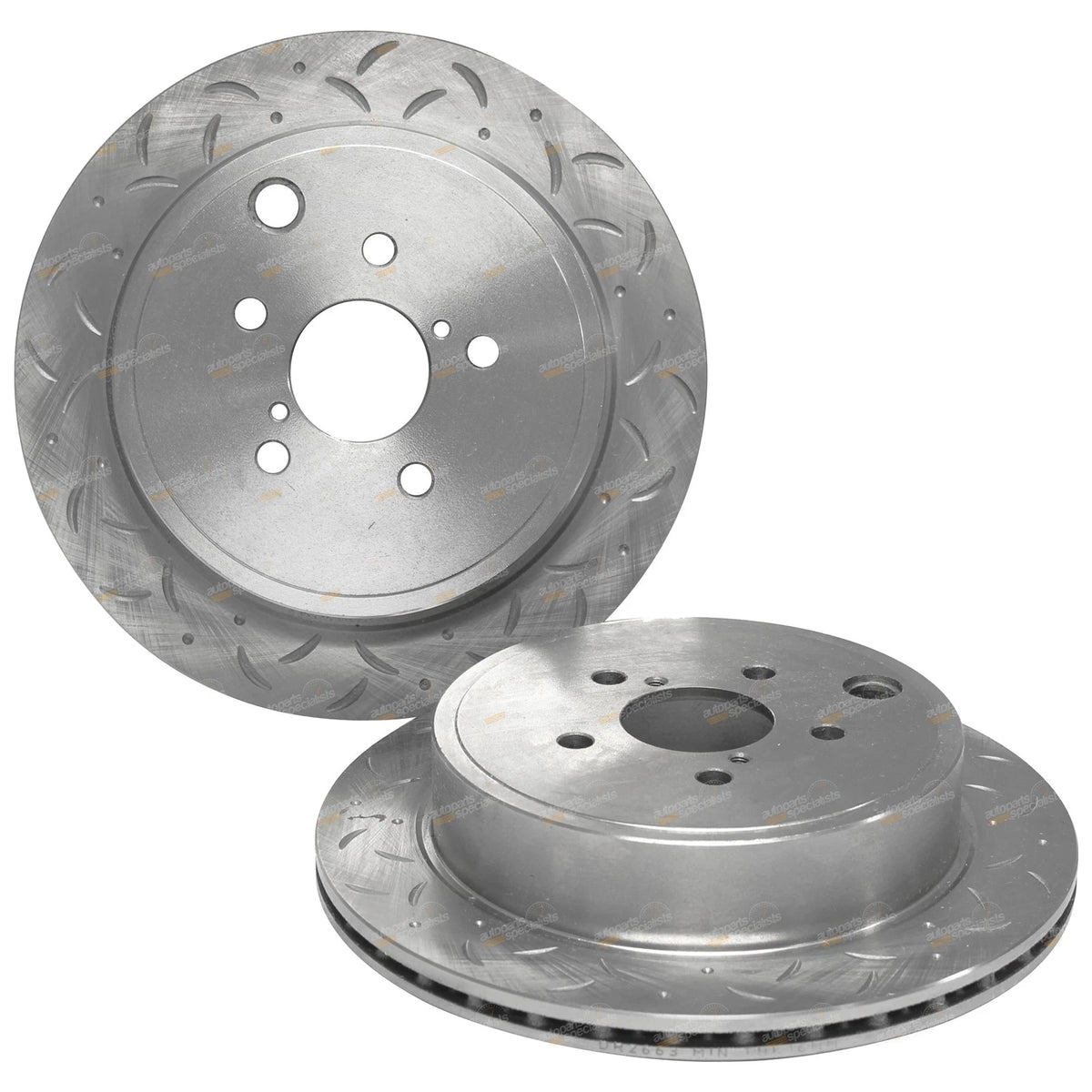 Rear Drilled + Slotted Disc Brake Rotors Subaru BRZ ZN6 (2012-2015)
