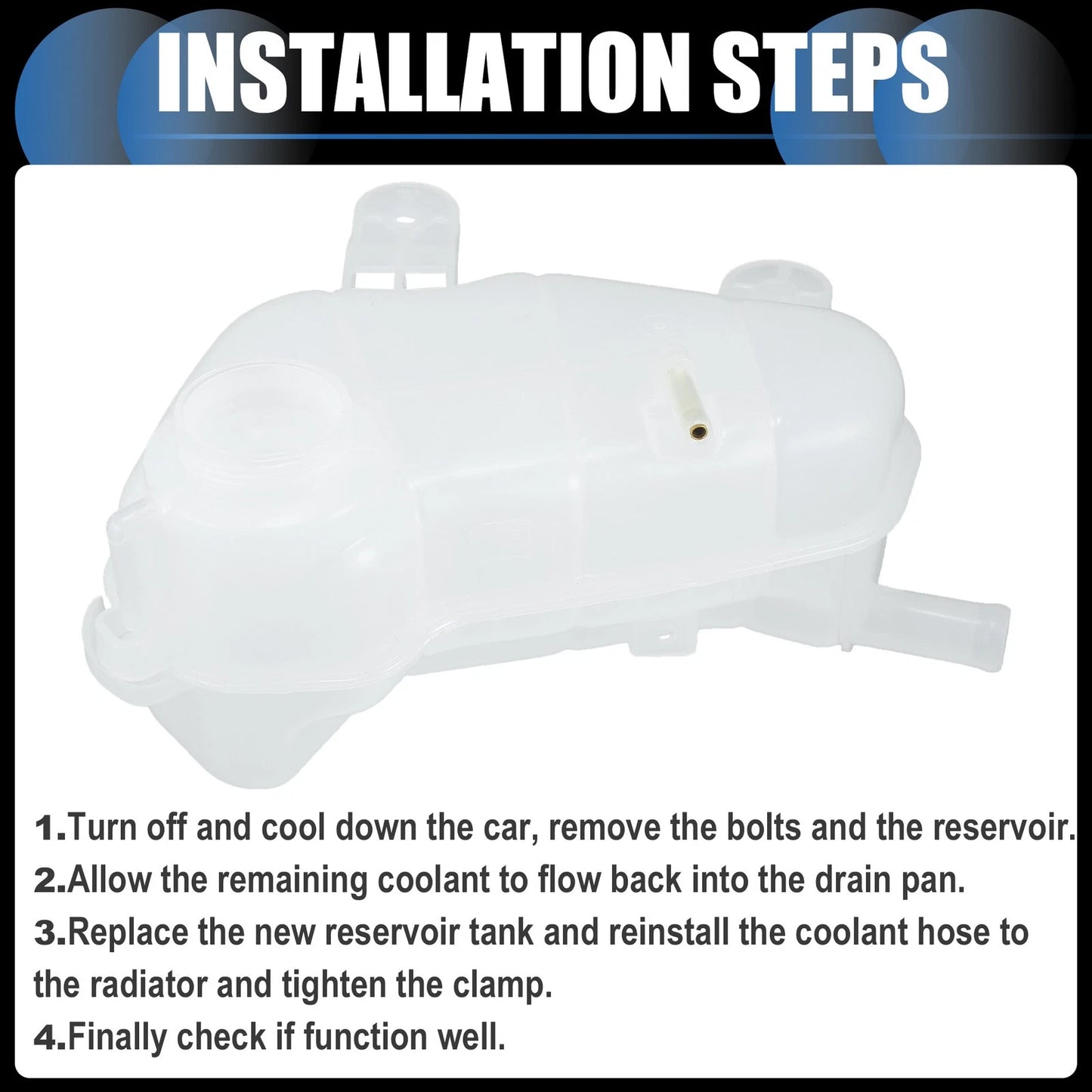 Coolant Expansion Overflow Tank for Chevrolet Sonic (2012-2019)