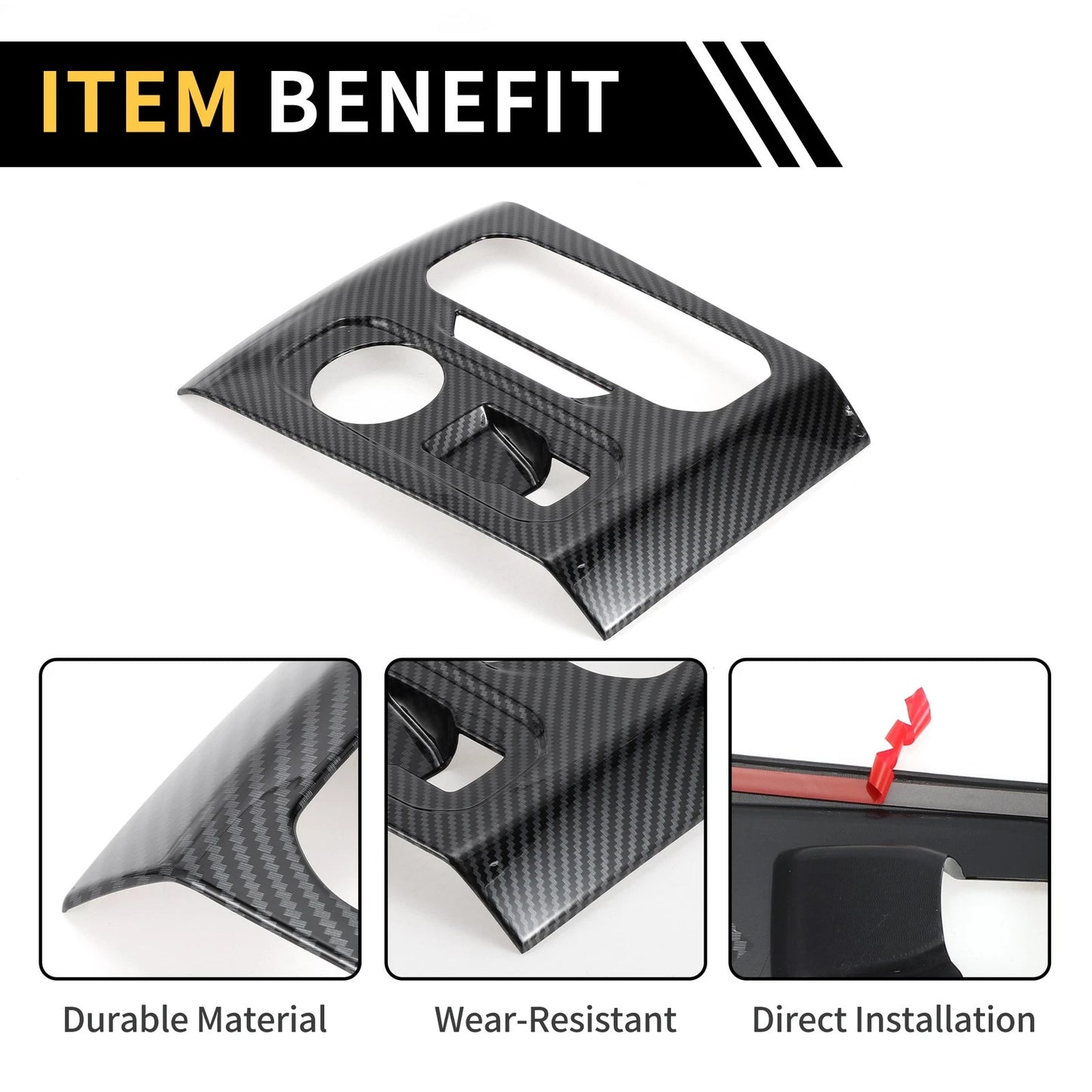 Console Gear Shift Frame Cover for Chevy Colorado (2023-2024) Carbon Fiber