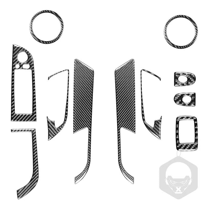 11Pcs For BMW Z4 E89 2009-2016 Carbon Fiber Interior Window Switch Trim Cover
