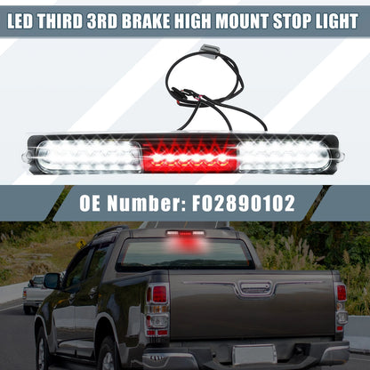 High Mount Stop Light for Ford (Chrome Tone Housing, Clear Lens)