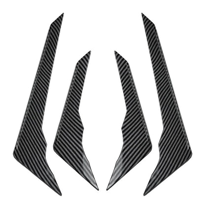 Carbon Fiber Front Bumper Side Spoiler Trim for Audi Q5 (2021-2024)