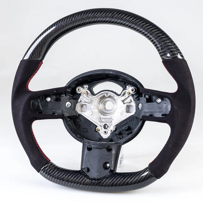 Carbon Flat Bottom 3 Spoke Suede Steering Wheel for Mini R50 R52 R53 (2002-2008)