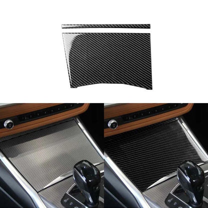 Carbon Fiber Center Console Water Cup Holder Cover Trim For BMW 3 Series G20