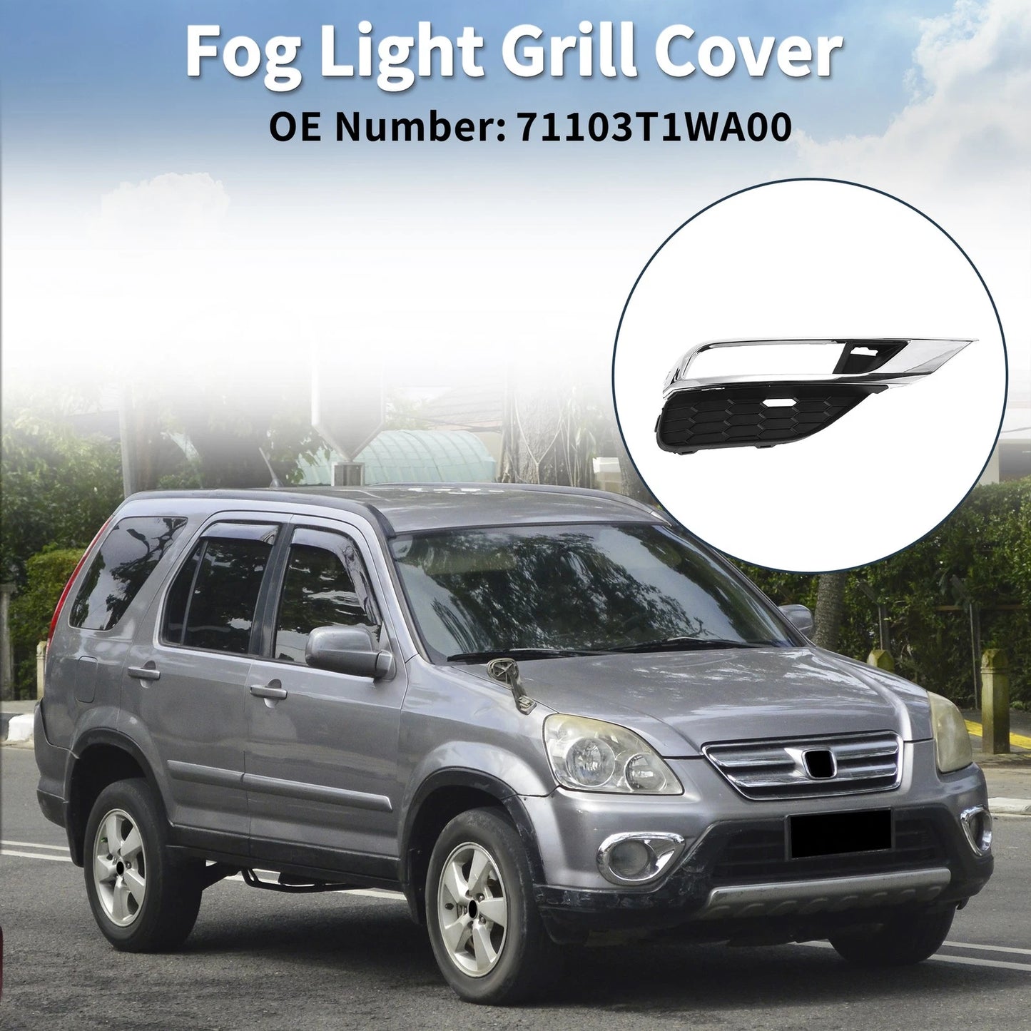 Front Right Fog Light Grill for Honda CR-V (2015-2016)