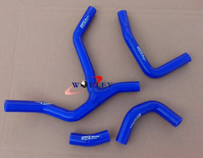 Aluminum Radiator + Blue Silicone Hose for Honda CRF450R (2015-2016)