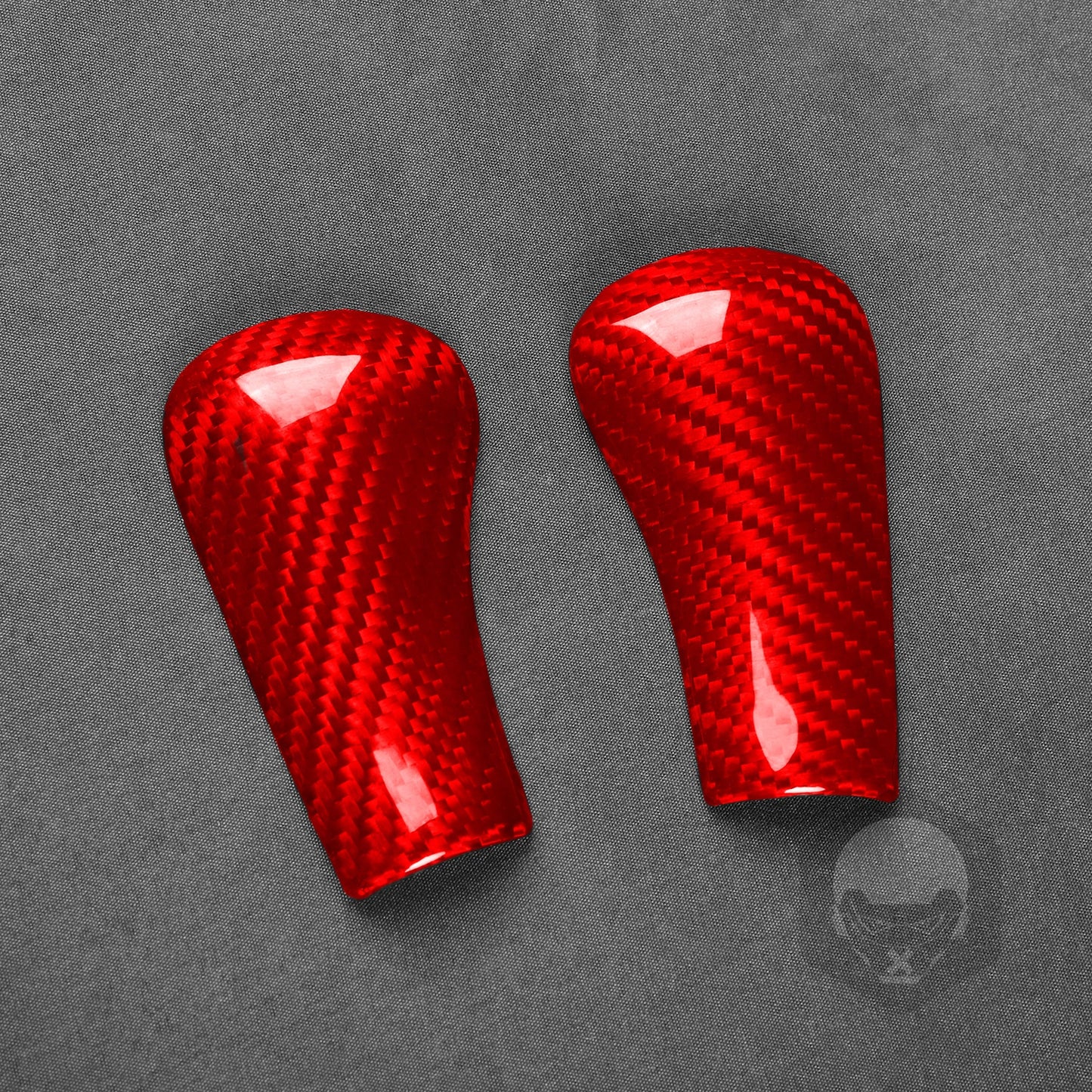 Red Gear Shift Knob Side Covers for NISSAN GTR R34 (1999-2002) 2 x