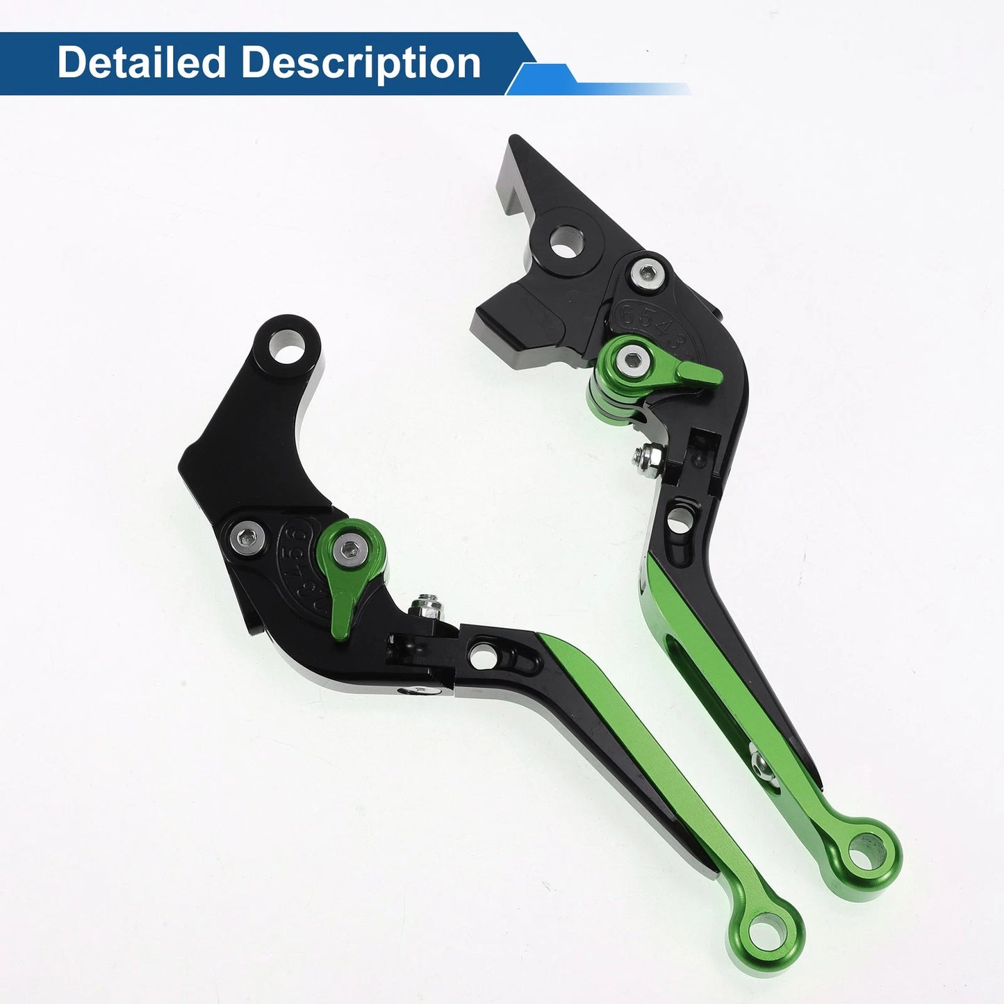 Adjustable Brake Clutch Levers for Suzuki GSXR150 (2017-2020) Black Green