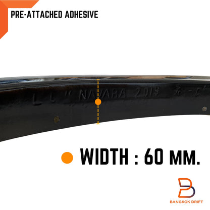G42 Black Fender Flares for Navara NP300 D23 ST ST-X Widebody (2015-2019)