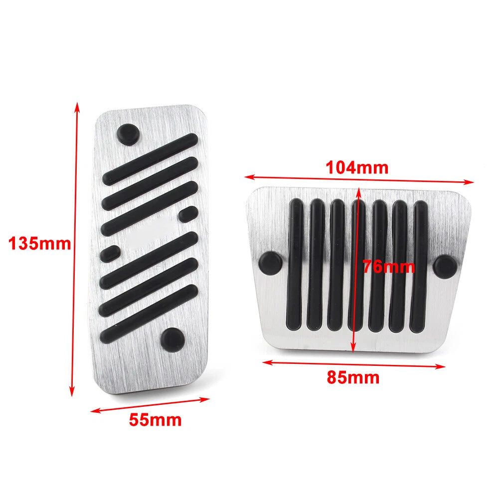 Gas Fuel Brake Pedal Cover for Jeep Cherokee (KL) 2014-2019 Aluminum
