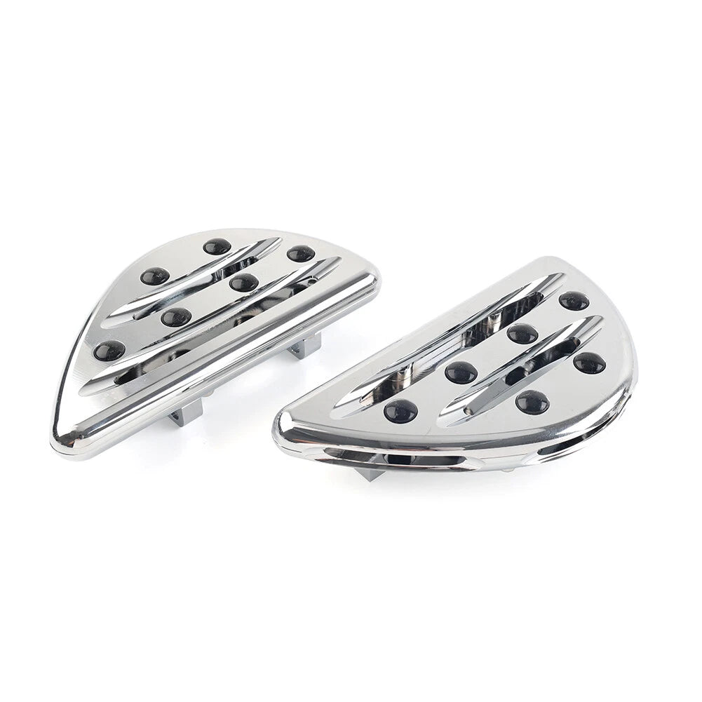 Chrome Rear Passenger Floorboard Foot Pegs for Harley Touring (1993-2023)