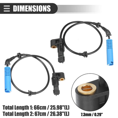 ABS Sensor 2 x for BMW 320i (2012-2019)