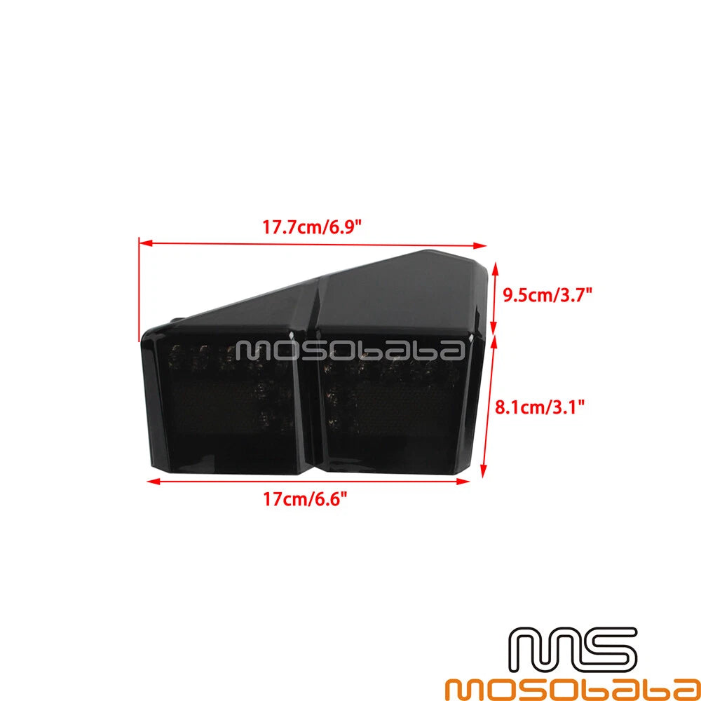 Rear Brake Tail Lights for Polaris Ranger 1000/Crew 1000/XP 1000 (2015-2023)