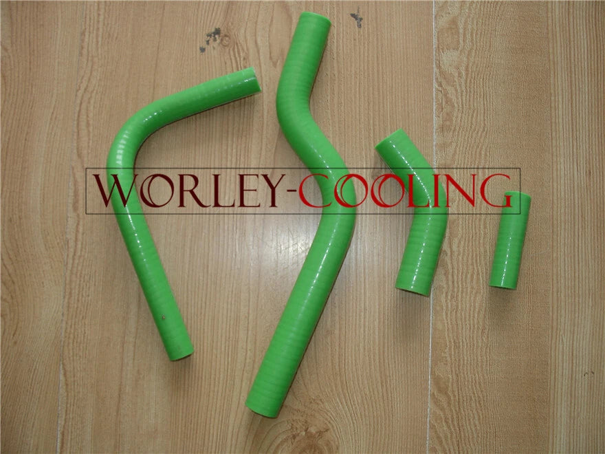 Silicone Radiator Hose for Kawasaki KX250F/KXF250 (2004-2005) Green